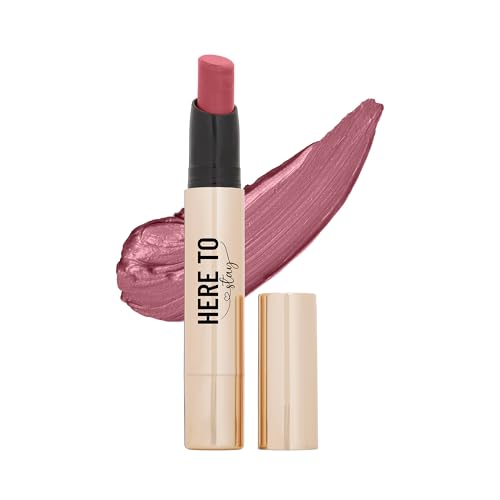 Swiss Beauty Select Here To Stay Lip Crayon | Velvety-Matte Finish | 12-Hour Stay | Enriched With Vitamin E | Retractable Packaging | Smooth Glide | 12 Gorgeous Shades | 2.5g, Shade- 2. Mauve Macaron