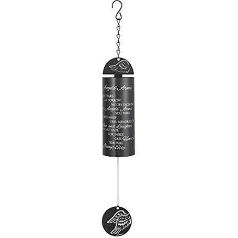 Carson Wind Chime-Cylinder Sonnet-Angels' Arms-Black (22") Cover