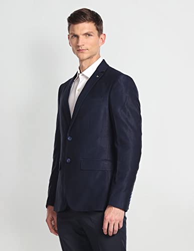 Image of Arrow Men Notch Lapel Collar Windowpane Check Blazer