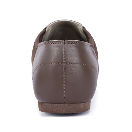 Linodes Unisex Leather Upper Jazz Shoe Slip-on for Women and Men's Dance Shoes2