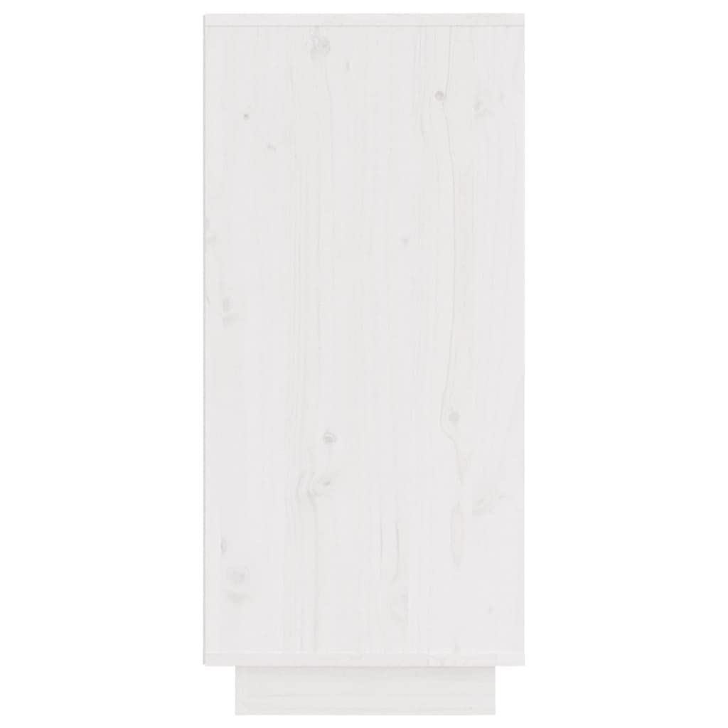 vidaXL 2X Buffets Armoires de Rangement Organisateurs de Maison Meubles de Rangement Armoires de Salon Blanc 31,5x34x75 cm Bois Massif de Pin
