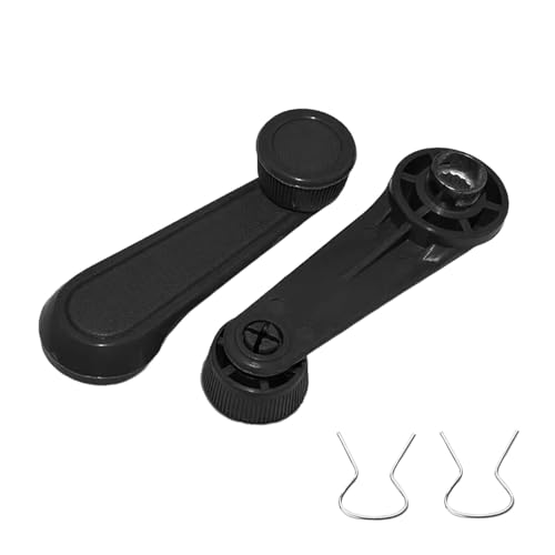 BlinkAutor 2-Pack Black Interior Window Crank Handle 6926004020 – Compatible with Toyota 4Runner, Corolla, Tacoma, T100, Hilux, Land Cruiser, Pickup, MR2, Yaris (1993-2024)
