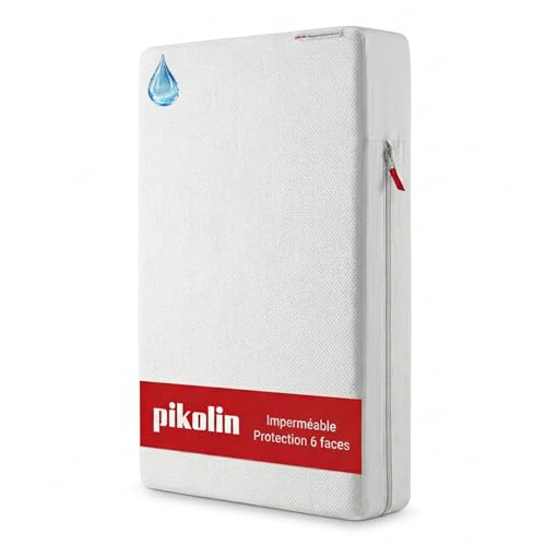 PIKOLIN Protège Matelas 140 x 190/200 cm Hauteur max. 32 cm Imperméable et Hypoallergénique avec Membrane Smartseal - Housse de Matelas avec Fermeture...