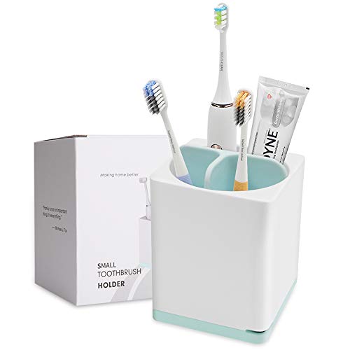 kitchenhoney Small Toothbrush Holder Multifunctional Bathroom Toothpaste Caddy Toothbrush Organizer Stand for Electric Toothbrush
