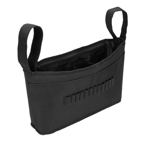 Keenso Cup Holder Push Cart Bag, Oxford Cloth, MultiCompartment Design with Adjustable Pockets, for Golfers, Fits Most Carts