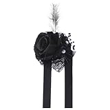 Photo Gallery slxlyh confezione da 2 fiori artificiali in seta realistica per halloween, accessori per feste in maschera, spilla a forma di fiore in seta realistica Photo Gallery slxlyh confezione da 2 fiori artificiali in seta realistica per halloween, accessori per feste in maschera, spilla a forma di fiore in seta realistica
