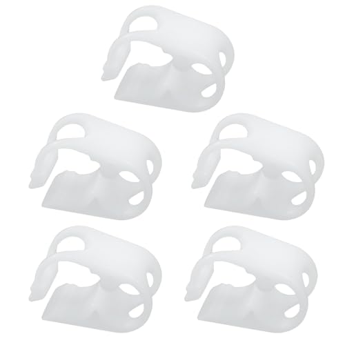 Image of 5 Pcs Plastic Tubing Clamps, Adjustable Hose Shut Off Clamps for 1 /8 inch - 1 /4 inch Tube O.D., Laboratory Pinch Valve Flow Control Water Clip