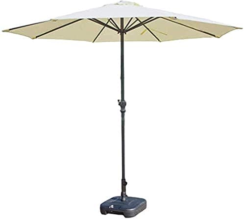 Sombrilla para el sol de poliéster resistente y elegante mesa exterior