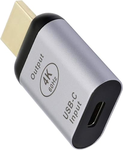 Adaptador USB C a HDTV - 4K @60Hz Adaptador USB Tipo C Hembra a HDTV Macho HDTV - para proyección...