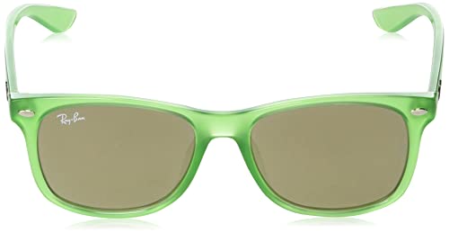 Ray-Ban 0RJ9052SF71465A50 Junior New Wayfarer Opal Green Brown Mirror Dark Gold Lens2