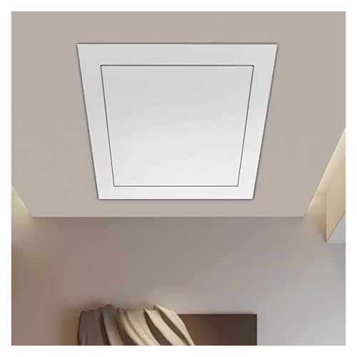 Plaque de recouvrement pour trou mural avec ouverture par simple pression push-pull