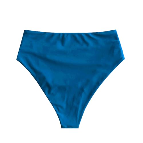Image of ZAFUL Women High Waisted Bikini Bottoms Ruched Swimsuit Bottom Tummy Control Bathing Suit Bottoms