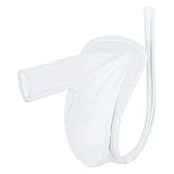 YONGHS Men's Sexy Open Sheath C-String Underwear C-Shape Sting Panty Sissy Panties Thong Underpants Type B White One Size