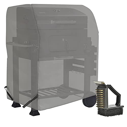 Krollmann Premium universal Abdeckhaube 104,1x48,3x101,6cm in Anthrazit für Tepro Grill (Abdeckung mit Bürste) Cover