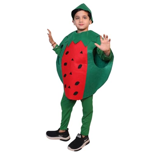 Image of Kaku Fancy Dresses Fruit and Vegetable Costume Paper Cutout with Cap For Kids | Healthy Food Costume For Boys & Girls (Tracksuit Not Included)