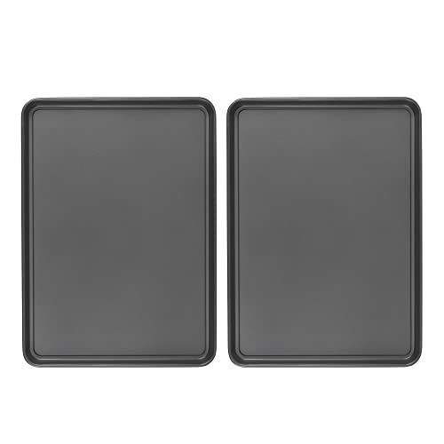 Comparison: Best Oven For Baking Cookies 9 GoodCook Everday Nonstick Carbon Steel 15” x 21” Baking Sheet Set, 2 Pack – Extra-Large Carbon Steel Cooking Pans, Bakeware Set, Cookie Sheets for Baking, Oven Pan Set