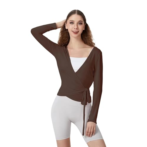 T-Shirt Manches Longues Femme Idéal pour le Yoga et l'Entraînement