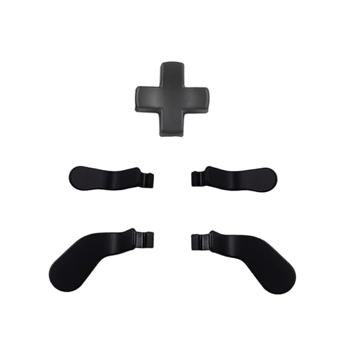 Image of 5Pcs Elite 2 Metal Paddles for Xbox Elite Series 2 Controller, Elite Series 2 Core Controller Parts, D-pad Paddles Replacement for Xbox Elite Series 2 /2 Core Controller Includes 4 Paddles,1 D pads(Black)
