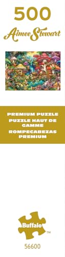Buffalo Games - Merry Mushroom Village Picnic - Rompecabezas de 500 Piezas | Tamaño terminado 15 x 21.25 pulg, incluye póster, tablero reciclado, ideal para regalo y enmarcar miniatura 6