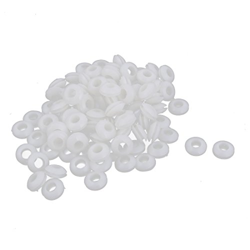 Aexit Rubber Armature Cord Management Wiring Grommets Bushing 6mm Inner Diameter 102 Cable Raceways Pcs White