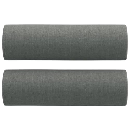 CINDERFUL 4-TLG. Sofagarnitur mit Kissen Dunkelgrau Stoff,Bequeme Sitzgarnitur in Dunkelgrau XXL Sofa mit Fußhocker für Wohnzimmer & Gästezimmer Möbel, Wohnzimmer – Bild 8