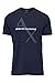 Armani Exchange Men's Crew Neck Logo Tee T Shirt, Navy, Medium
