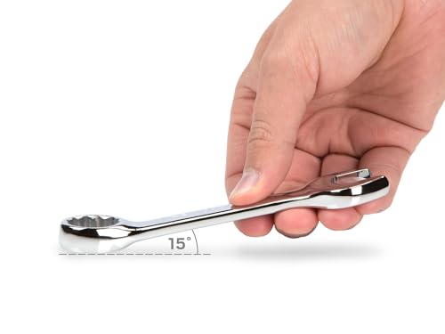 Image of TEKTON 3 /4 Inch Stubby Combination Wrench | 18052