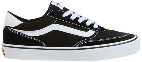 Vans Brooklyn LS, Zapatillas Hombre, Lona de Ante Negro Blanco, 38.5 EU