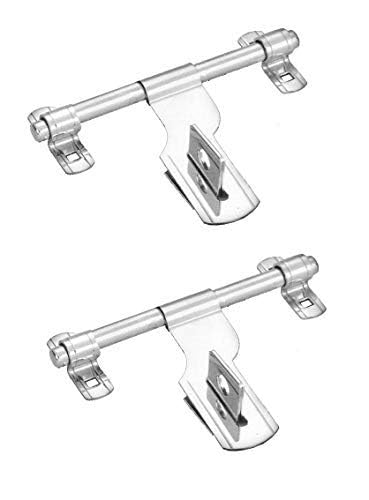 Smart Shophar Stainless Steel Stamp Aldrop 10 Inches Silver Pack of 2 / Added Security and Long-Lasting Performance/Suitable for Gates-picture-22