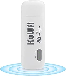 KuWFi LTE 4g Dongle,150 Mbps USB Mobile Wifi Dongle Unlocked 4g WIFI Router Network Hotspot 4g WIFI Router With SIM Card Slot Wlan Lte Modem