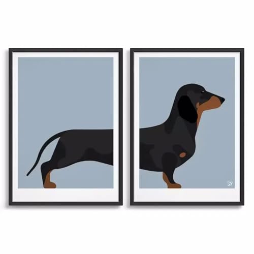 Affiches de chien teckel cadeau idéal pour amateurs de décoration et animaux