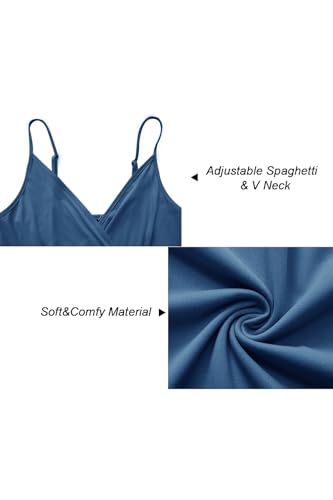 Image of Newshows Women's 2026 Lightweight Summer Wedding Guest Beach Vacation Casual V Neck Split Flowy Maxi Dress