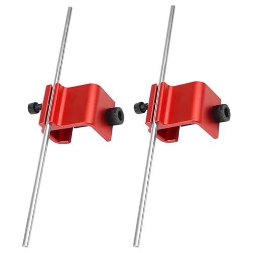 Image of KVAEY 2 PCS Chain Alignment Tool for Motorcycle, 08-0048 Aluminum Sprocket Chain Adjustment Tool, Quick & Accurate Professional Chain Alignment Tool Suitable for ATV Scooter Dirt Bike (Orange Red)