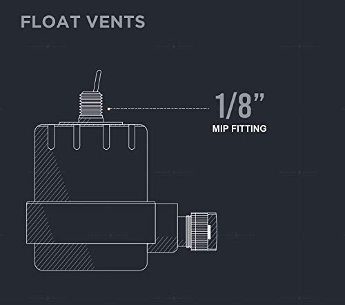 Image of Midline Valve S1546-OM Radiator Steam Air Float Vent; Heat Regulator Valve; Angle Mount; 1 /8 in. NPT; Chrome Plated Steel