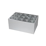 JOANLAB Aluminum Dry Bath Heating Block for Digital Lab Dry Bath Incubator,15x 2mL Microcentrifuge T