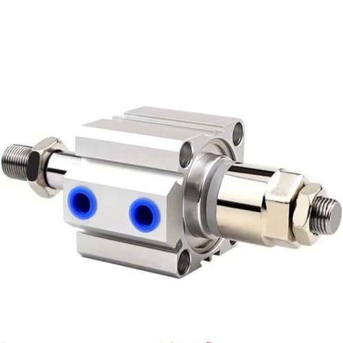 Cylindre pneumatique SDAJ25x100-50-SB compact à course réglable - 5