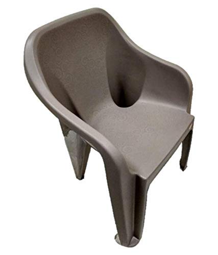Image of cello dynamo plastic standard chair (brown) (set of 2) dev