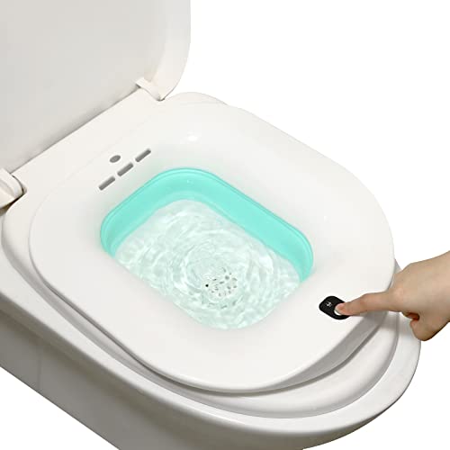 Electric Sitz Bath-Soothes Hemorrhoid Treament& Perineum, Postpartum Care Cleanse Vagina & Anal，Collapsible Sitz Bath For Women Men，Like Pregnant Women, Elderly，Hemorrhoid Patients. (Bubble) #TOP20