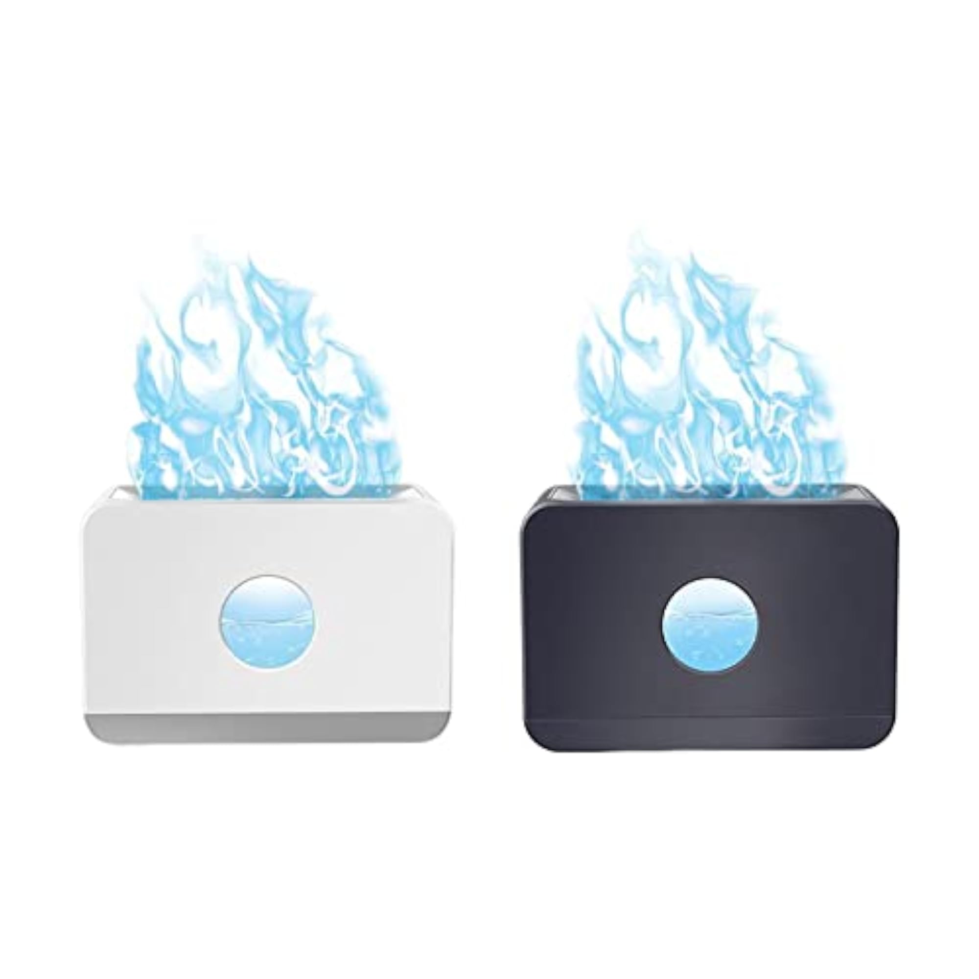 Quiet Air Humidifier with Flame Essential Diffuser