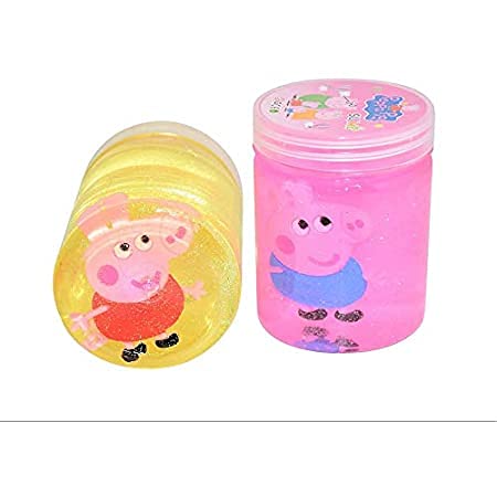 Economical Store 91 Pack of 2 Piggi Slime Putty Play Dough for Kids Girls, Play Toy in Beautiful Colours Small Size Bottles