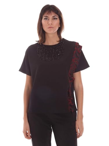 T-Shirt Donna Nero Jijil Jsi20ts171 : le haut noir parfait anti-pli