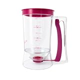 Dispensador de Masa para Hot Cakes y Cupcakes con Medidor Graduado, Dosificador Manual Antigoteo, Jarra Medidora con...