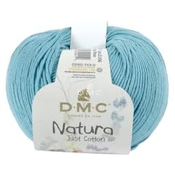 DMC - Natura Just Cotton - Ovillo para tricot y crochet | 100% algodón - Ideal para decoración y prendas de vestir | 50g - 155m | 65 colores