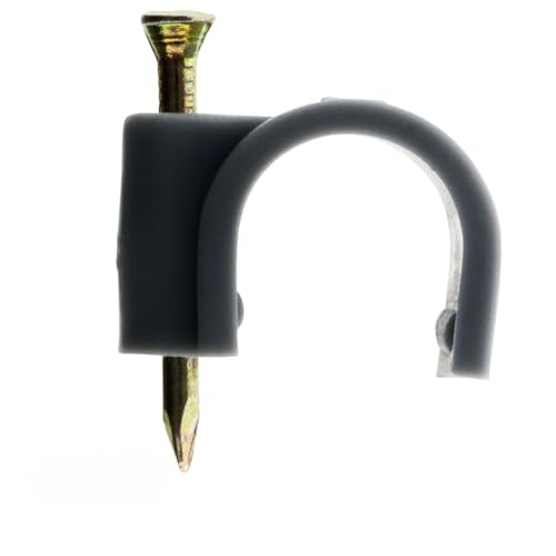 Lot de 80 crochets de fixation Ø16mm - Gris - Zenitech