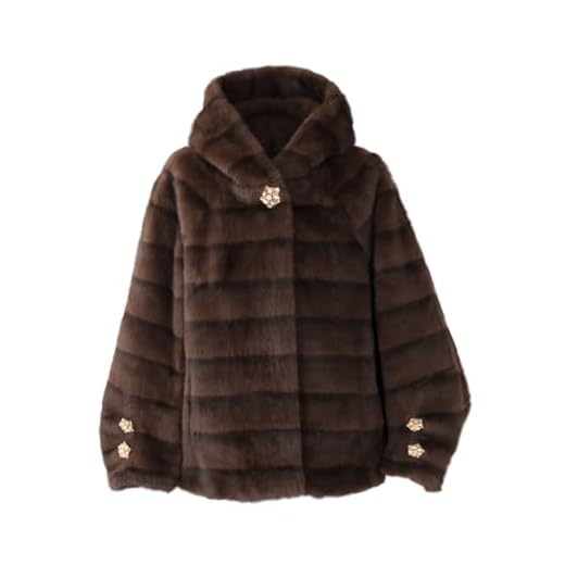 Abbigliamento MAPIMANIA - Pelliccia Sintetica Donna di altissima qualità, Giacca pelliccia, Pellicciotto corto invernale caldo e morbido, Cappotto