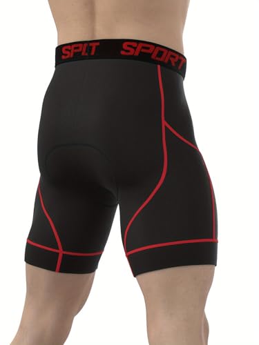Shorts ciclismo hombre transpirable con acolchado de silicona miniatura 2