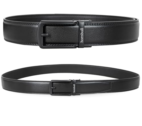 Image of HORNBULL Smith Leather Belt for Men | Mens Belt Autolock | Formal and Casual Leather Belt for Men