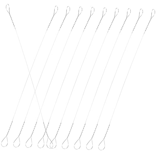 LIFKOME 10pezzi Fil Di Acciaio Inossidabile Sostitutivo Per Affettatrice Formaggio Formaggio e Frutta Per Uso Quotidiano in Cucina Facile Da Riporre e Usare