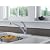 Delta Foundations Chrome Kitchen Faucet, Contemporary 3 Hole Kitchen Sink Faucet, Single Handle, Chrome B1310LF