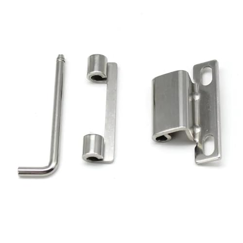 Charnière perforée détachable à angle droit avec plaque rotative dissimulée - 5